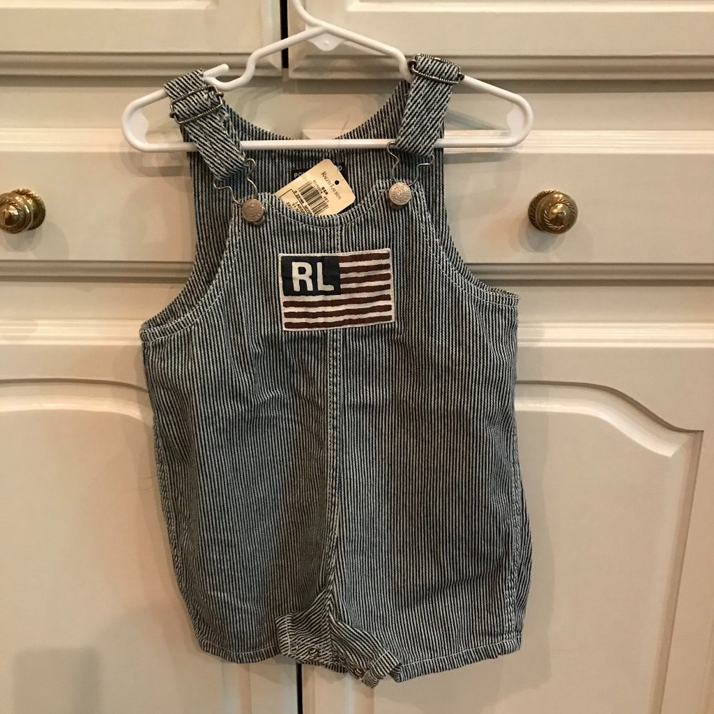 Polo Jeans Co. Short Overalls NWT
